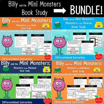 Preview of BUNDLE! Billy and the Mini Monsters: Book Study