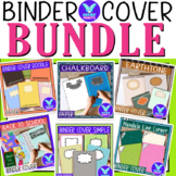 BUNDLE - Binder Cover Digital Paper Pattern Background Cli