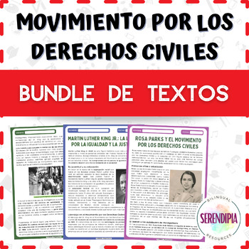 Preview of BUNDLE | Movimiento por los Derechos Civiles | TEXTO+ACTIVIDADES | Spanish