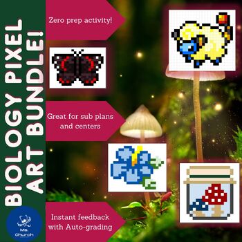 Preview of BUNDLE - Biology Pixel Art