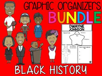 Preview of MEGA DEAL BUNDLE : Black History Graphic Organizers: SET 2