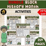 BUNDLE Black History Month Activities Bulletin Board Color