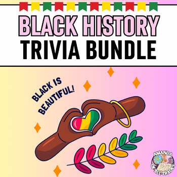 Preview of BUNDLE: Black History Month (BHM) Trivia - Worksheet & Onion Ball Game