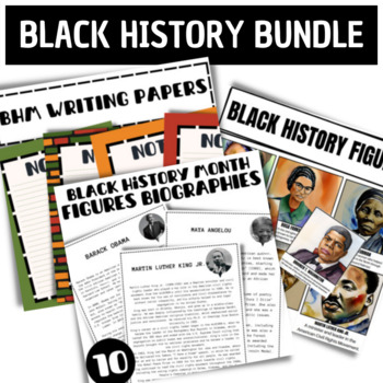 Bundle Black History Month No-prep Research Project Set Posters 