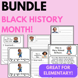 BUNDLE- Black History Month- SLIDES, READING, WRITING