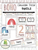 BUNDLE: Boho Rainbow Classroom Decor Collection - Neutral 