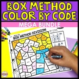 Color by Number Long Division using Box Method Short Divis