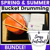 BUNDLE! Bucket Drumming Music for Spring and Summer, EASY 