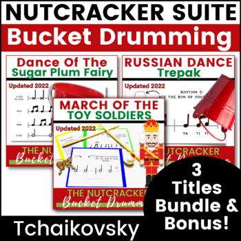 Preview of BUNDLE! Bucket Drumming - Tchaikovsky Nutcracker, plus Activities!