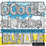 Alphabet ClipArt BUNDLE | Printable Bulletin Board Letters