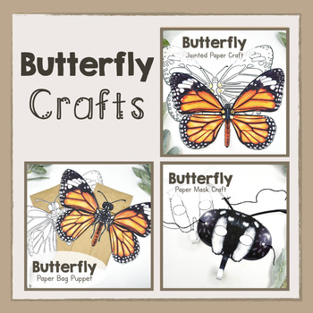 Preview of BUNDLE | Butterfly | Printable Paper Craft Templates | Butterflies