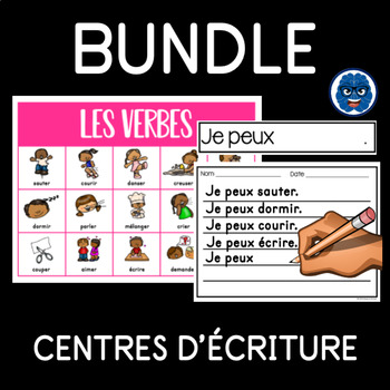 Preview of BUNDLE: CENTRE D'ÉCRITURE & CARTES DE VOCABULAIRE - Writing Centre & Vocabulary