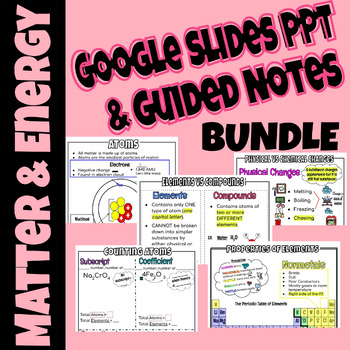 Preview of BUNDLE: CHEMISTRY UNIT Lecture and Fill-in-the Blank Guided Notes