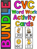 BUNDLE Phonics CVC Word Work Activity Cards