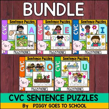 Preview of BUNDLE : CVC Sentence Puzzles