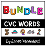 BUNDLE CVC Words Practice: Worksheets, Games, Cards