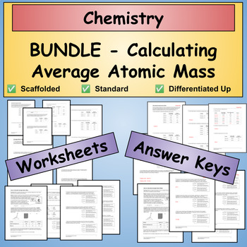 Preview of BUNDLE - Calculating Average Atomic Mass