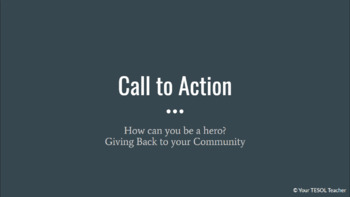 Preview of BUNDLE Call to Action - Giving Back Project - Research