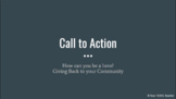 BUNDLE Call to Action - Giving Back Project - Research