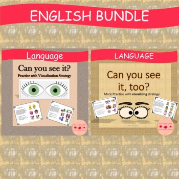 Preview of BUNDLE Can You See It? & Can You See It, Too? Practice w/ Visualization Strategy