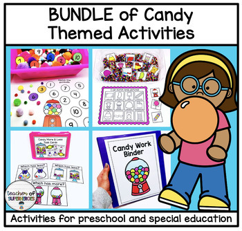 Preview of BUNDLE Candy Centers for Preschool, Kindergarten, Special Education