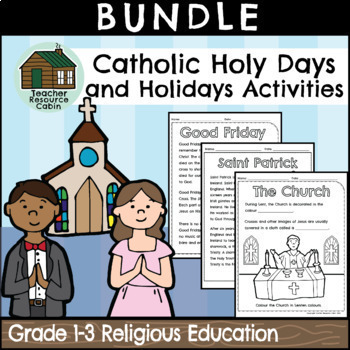 Preview of BUNDLE: Catholic Holy Days and Holidays Activities (Grade 1-3)