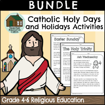 Preview of BUNDLE: Catholic Holy Days and Holidays Activities (Grade 4-6)