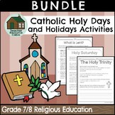 BUNDLE: Catholic Holy Days and Holidays Activities (Grade 7/8)