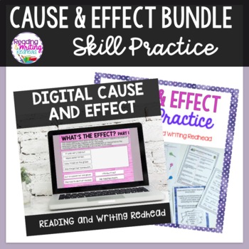 Preview of Cause and Effect Activities | Cause and Effect Task Cards Digital & Printable