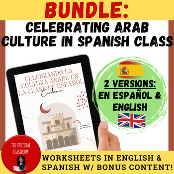 Preview of BUNDLE: Celebrating Arab Culture in Spanish Class | Worksheets & Activities