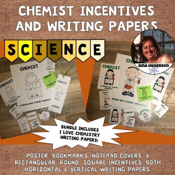 Preview of BUNDLE Chemist Incentives in Color, Black and White, and Writing Papers