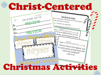 Preview of BUNDLE: Christ Centered Christmas resources