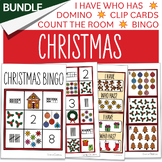 BUNDLE Christmas Counting activities 1-10 Bingo Count the 