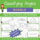 BUNDLE Classifying Angles Naming & Identifying 4th - 5th G