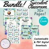BUNDLE! | Classroom Decor kit | Succulents | PDF and Edita