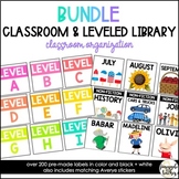 BUNDLE: Classroom Library and Level Library Labels