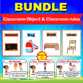 BUNDLE Classroom Object Printable & (Classroom rules with 