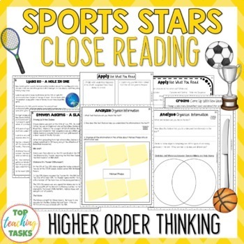 Sports Reading Comprehension Passages and Questions by Top Teaching Tasks