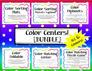 Preview of {BUNDLE} Color Center / Color Lapbook / Interactive Notebook / Color Sorting