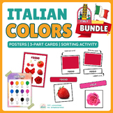 BUNDLE Colors in Italian (I colori): Posters, 3-Part Cards