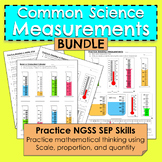 BUNDLE Common Scientific Measurements: Practice Worksheets