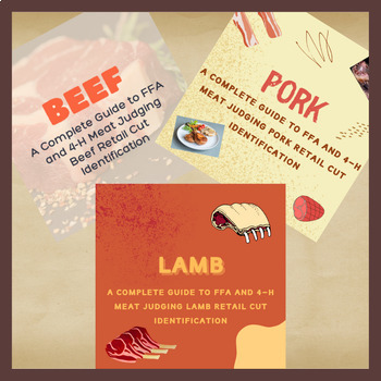 Preview of BUNDLE: Complete Beef, Pork and Lamb Retail Cut Identification Guides