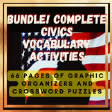 BUNDLE Complete Set of Florida Civics Vocabulary Activitie