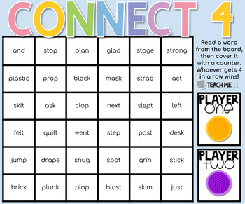 BUNDLE - Connect 4 - Phonics Center Game by The Buzz in Edu | TPT