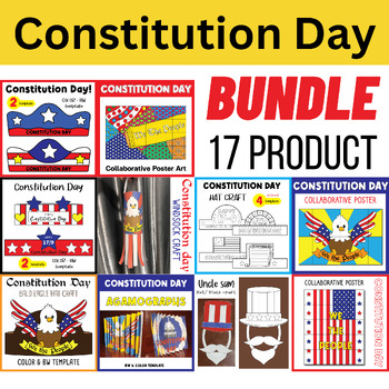 Preview of BUNDLE : Constitution Day Craft & Activities Project & Bulletin Board