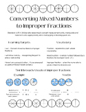 BUNDLE: Converting mixed numbers into improper fractions l