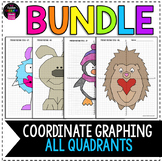 BUNDLE - Coordinate Graphing Mystery Pictures - All Quadrants