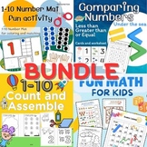 BUNDLE Counting 1-10 , number activity for kindergarten