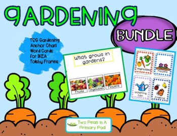 Preview of BUNDLE Creative Curriculum Teaching Strategies Gold Gardening AC and Word Cards