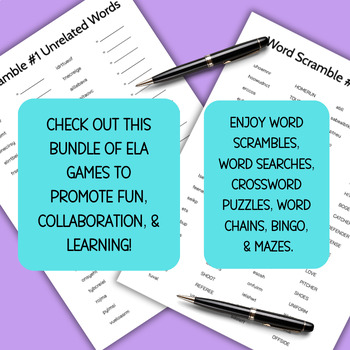 Preview of BUNDLE: Crossword Puzzles, Mazes, Word Searches, Word Chains, & More